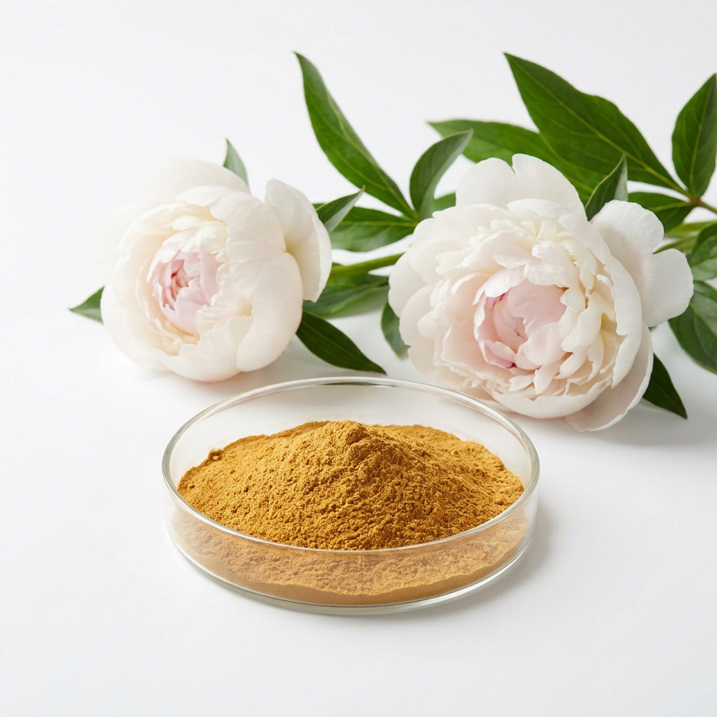 Paeoniflorin — derived from Paeonia lactiflora peony root extract